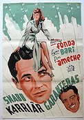 Snabb karriär garanteras 1943 poster Henry Fonda Don Ameche Lynn Bari