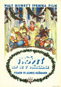 Snow White and the Seven Dwarfs 1937 movie poster Adriana Caselotti William Cottrell Poster artwork: Gustaf Tenggren Animation