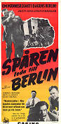 Die Spur führt nach Berlin 1952 movie poster Gordon Howard Irina Garden Frantisek Cap