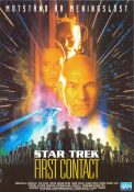 Star Trek: First Contact 1996 movie poster Patrick Stewart Brent Spiner Jonathan Frakes Find more: Star Trek Spaceships From TV