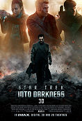 Star Trek Into Darkness 2013 movie poster Chris Pine Zachary Quinto Zoe Saldana JJ Abrams Find more: Star Trek