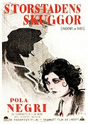 Storstadens skuggor 1924 poster Pola Negri
