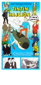 Tintin i Hajsjön 1972 poster Tintin Thomas Bolme Raymond Leblanc Filmen från: Belgium Animerat Från serier Fiskar och hajar