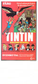 Tintin Solens tempel 1971 poster Thomas Bolme Tintin Eddie Lateste Affischkonstnär: Hergé Från serier Animerat