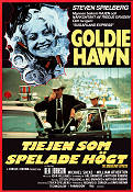 Tjejen som spelade högt 1974 poster Goldie Hawn Ben Johnson Steven Spielberg
