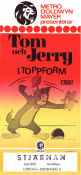 Tom och Jerry i toppform 1973 poster Mel Blanc Joseph Barbera Animerat Från TV