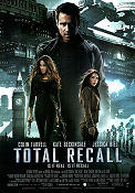 Total Recall 2012 movie poster Colin Farrell Bokeem Woodbine Bryan Cranston Len Wiseman