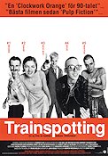 Trainspotting 1996 poster Ewan McGregor Ewen Bremner Jonny Lee Miller Danny Boyle Tåg Kultfilmer