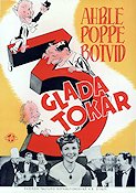 Tre glada tokar 1942 movie poster Elof Ahrle Nils Poppe John Botvid