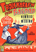 Trollkarlen från Bagdad 1953 poster Paul Henreid Patricia Medina Richard Quine Svärd och sandal