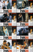 True Lies 1994 lobby card set Arnold Schwarzenegger Jamie Lee Curtis James Cameron