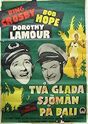 Road to Bali 1953 movie poster Bing Crosby Bob Hope Dorothy Lamour Asia