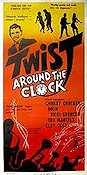 Twist Around the Clock 1962 movie poster Chubby Checker Rock and pop
