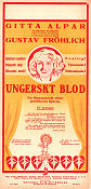 Ungerskt blod 1932 poster Gitta Alpar Gustav Fröhlich Paul Kemp Carl Froelich