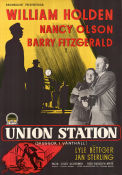Union Station 1950 poster William Holden Nancy Olson Barry Fitzgerald Rudolph Maté Film Noir