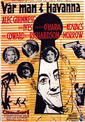 Vår man i Havanna 1960 poster Alec Guinness Maureen O´Hara Graham Greene Carol Reed