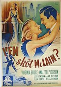 Vem sköt McLain? 1940 poster Virginia Bruce Walter Pidgeon