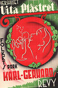 Vershuset Vita plåstret 1936 affisch Karl-Gerhard Folkets park Revy