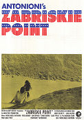 Zabriskie Point 1970 movie poster Mark Frechette Daria Halprin Michelangelo Antonioni
