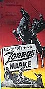Zorros märke 1958 poster Guy Williams Henry Calvin Gene Sheldon Lewis R Foster Äventyr matinée