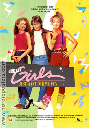 fun girls just want movie 1985 poster nordicposters