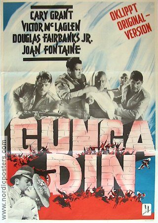 Movie poster Gunga Din (1939)