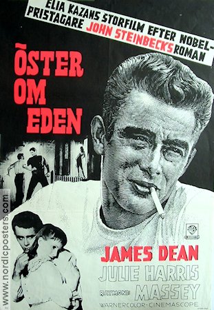 Raymond Massey movie poster East of Eden 1962 RR Poster 70x100cm used 
