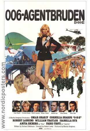 006 Agentbruden 1980 poster Cornelia Sharpe Omar Sharif Anita Ekberg Robert Michael Lewis Agenter