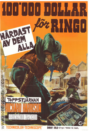 100.000 dollari per Ringo 1965 movie poster Richard Harrison Fernando Sancho Luis Induni Alberto De Martino