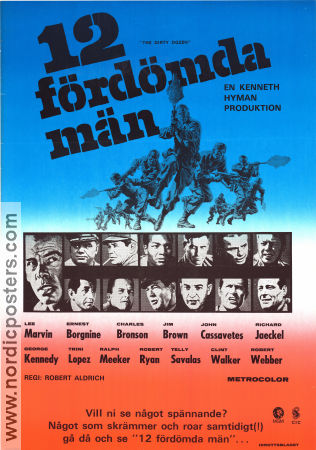 The Dirty Dozen 1967 poster Lee Marvin Robert Aldrich
