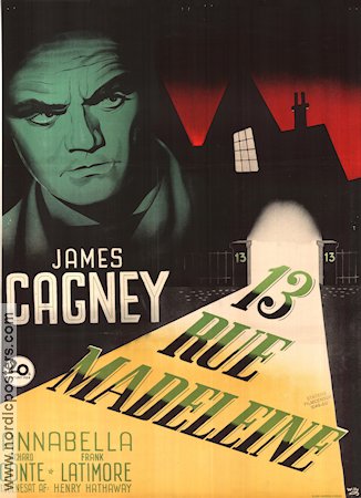 13 Rue Madeleine 1947 poster James Cagney