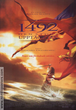 1492: Conquest of Paradise 1992 poster Gerard Depardieu Ridley Scott