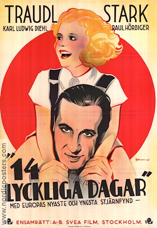 Seine Tochter ist der Peter 1936 movie poster Traudl Stark Karl Ludwig Diehl Eric Rohman art