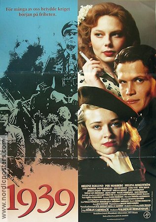 1939 1989 movie poster Helena Bergström Per Morberg Helene Englund Göran Carmback Dance