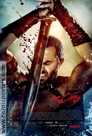 300: Rise of an Empire 2014 movie poster Sullivan Stapleton Eva Green Lena Heady Noam Murro Sword and sandal