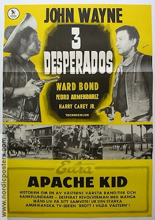 Three Godfathers 1949 movie poster John Wayne