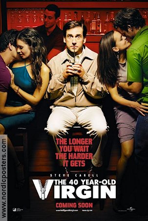 The 40 Year Old Virgin 2005 movie poster Steve Carell Catherine Keener Paul Rudd Judd Apatow Romance