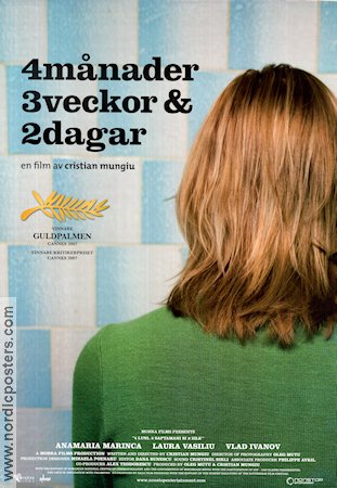 4 luni 3 saptamani si 2 zile 2007 movie poster Anamaria Marinca Laura Vasiliu Vlad Ivanov Cristian Mungiu Country: Romania