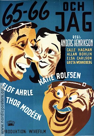 65 66 och jag 1936 movie poster Elof Ahrle Thor Modéen Katie Rolfsen