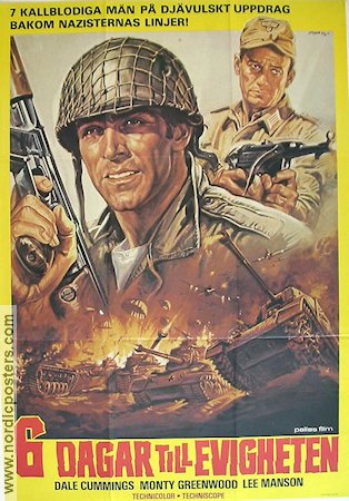 6 dagar till evigheten 1981 movie poster Dale Cummings War