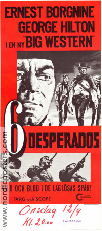 Los desperados 1971 movie poster Ernest Borgnine