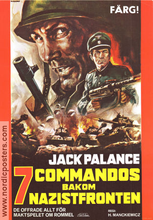 Operacion Rommel 1969 movie poster Jack Palance Andrea Bosic Ivan Palance Leon Klimovsky War Find more: Nazi