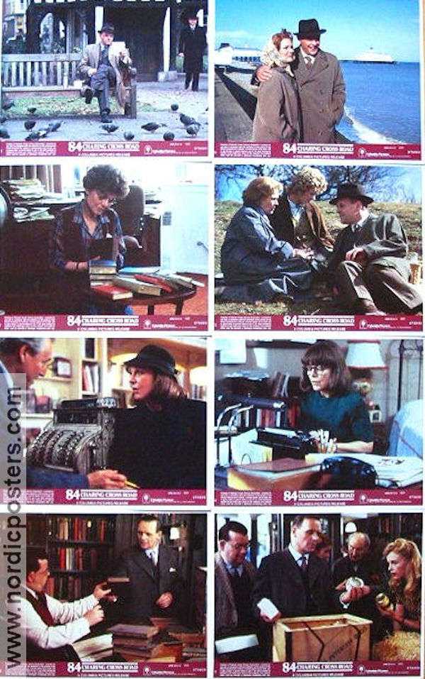 84 Charing Cross Road 1987 lobby card set Anthony Hopkins