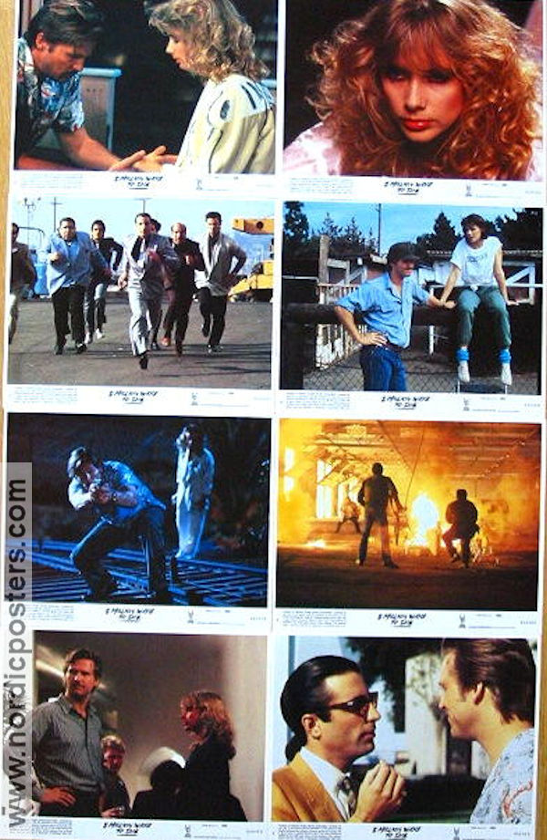 8 Million Ways to Die 1986 lobby card set Jeff Bridges Rosanna Arquette