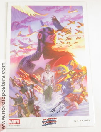 Captain America Signed 2014 poster Find more: Comics Find more: Marvel Poster artwork: Alex Ross