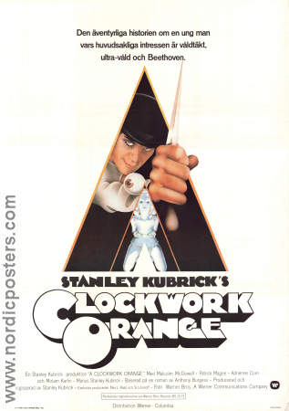 A Clockwork Orange 1971 poster Malcolm McDowell Stanley Kubrick