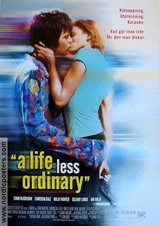 A Life Less Ordinary 1997 movie poster Ewan McGregor Cameron Diaz Holly Hunter Danny Boyle