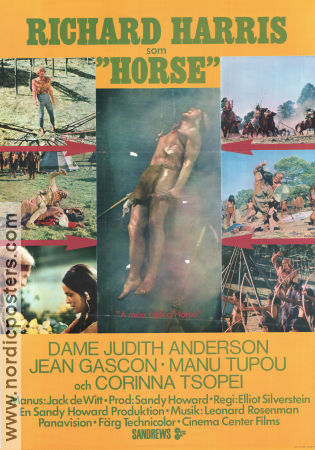 A Man Called Horse 1970 movie poster Richard Harris Judith Anderson Jean Gascon Elliot Silverstein