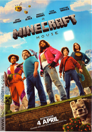 A Minecraft Movie 2025 movie poster Jason Momoa Jack Black Sebastian Hansen Jared Hess