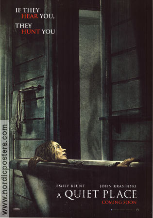 A Quiet Place 2018 movie poster Emily Blunt John Krasinski Millicent Simmonds John Krasinski